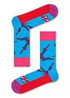 Skarpetki męskie - Happy Socks Love Sock, Skarpety dla kobiet i mężczyzn, Pomarańczowy-Rosa-Fioletowy-Czarny (41-46) - miniaturka - grafika 1