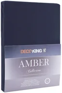 Prześcieradła - DecoKing Jersey/AMBER/NAVYBLUE/80-90x200+30 - miniaturka - grafika 1
