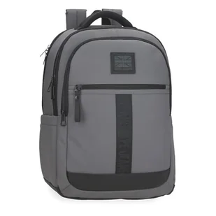 Pepe Jeans Hoxton Plecak na Laptopa 15,6 cala Szary 31 x 44 x 15 cm Poliester i PU 20,46 l by Joumma Bags, Szary, Talla única, plecak na laptopa - Torby na laptopy - miniaturka - grafika 1