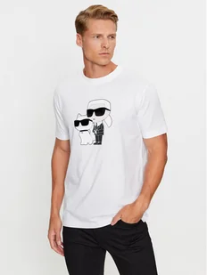 KARL LAGERFELD T-Shirt 755061 534241 Biały Regular Fit - Koszulki męskie - miniaturka - grafika 1