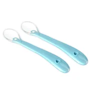 Sztućce dla dzieci - Akcija! Kidsme karotīte 2 gab. Aquamarine no 4 mēn. 140308 AQ - miniaturka - grafika 1