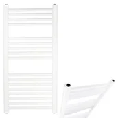 Grzejniki łazienkowe - Grzejnik łazienkowy 450 x 1200 prosty biały - miniaturka - grafika 1