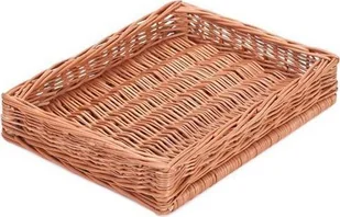 WickerPL Skrzynka wiklinowa w kolorze naturalnym 60x50 H12 cm - Pudła i pojemniki do przechowywania - miniaturka - grafika 1