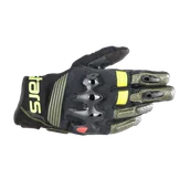 Rękawice motocyklowe - Rękawice Motocyklowe Alpinestars Halo Leather Czarny/ŻółtyS - miniaturka - grafika 1