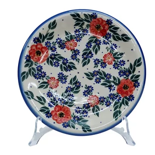 Ceramiczny talerz deserowy 19 cm Ceramika Bolesławiec - Dekoratorstwo - miniaturka - grafika 1