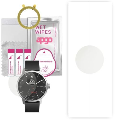 1x folia hydrożelowa MATOWA do Withings ScanWatch 42mm - apgo Smartwatch Hydrogel MATTE Protection Ochrona na ekran smartwatcha