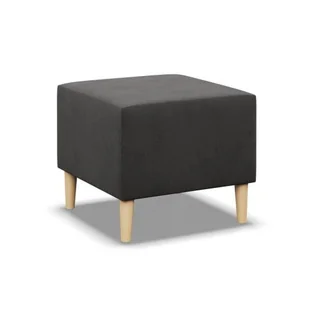 Pufa, podnóżek, Blank Mikrofaza, 51x51x40 cm, szary - Pufy i podnóżki - miniaturka - grafika 1