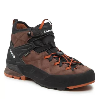 Buty trekkingowe damskie - Trekkingi AKU - Rock Dfs Mid Gtx GORE-TEX 718 Brown/Rust - grafika 1