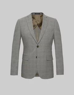 marynarka do zestawu caronia szara w kratę slim fit - Marynarki męskie - miniaturka - grafika 1