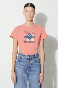Columbia t-shirt sportowy Sun Trek kolor pomarańczowy - Koszulki sportowe damskie - miniaturka - grafika 1