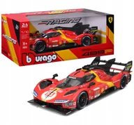 Samochody i pojazdy dla dzieci - Ferrari 499P #51 LMH FIA 24h Le Mans Hypercar 2023 1:18 Bburago 18-16301 - miniaturka - grafika 1