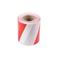 Folie i taśmy malarskie - Taśma ostrzegawcza czerwono-biała 100m x 80mm - miniaturka - grafika 1