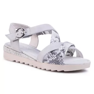 Espadryle damskie - Gabor Espadryle 42.741.40 Light Grey - grafika 1