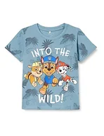 Koszulki i topy damskie - Bestseller A/S Niemowlęta chłopcy NMMMONT PAWPATROL SS TOP CPLG T-Shirt, Smoke Blue, 86, Smoke Blue, 86 - miniaturka - grafika 1