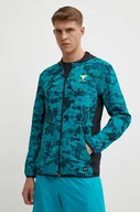 Bluzy męskie - Under Armour bluza treningowa Project Rock kolor zielony z kapturem wzorzysta - miniaturka - grafika 1