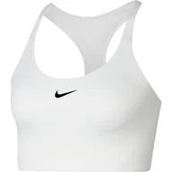 Bielizna sportowa damska - Nike Swoosh Biały XS - miniaturka - grafika 1