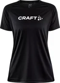 Koszulki i topy damskie - Damska koszulka Craft CORE UNIFY LOGO TEE W czarny rozmiar XS - miniaturka - grafika 1