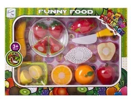 Zabawy w naśladowanie dorosłych - Owoce - zestaw do krojenia wraz z akcesoriami - miniaturka - grafika 1