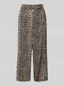 Spodnie damskie - Spodnie materiałowe o kroju relaxed fit z czystej wiskozy model ‘NOVA LIFE’ - miniaturka - grafika 1