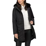 Kurtki damskie - Regatta Damska kurtka Lyanna wodoodporna, oddychająca parka - czarna - miniaturka - grafika 1