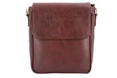 Torby męskie - Torby męskie ze skóry naturalnej na ramię - Barberini's - Brązowy - Brązowy - miniaturka - grafika 1