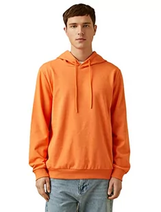Koton Męska bluza z kapturem, Pomarańczowy (204), XXL - Bluzy męskie - miniaturka - grafika 1