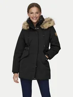 Kurtki damskie - ONLY Parka New Priska 15300627 Czarny Regular Fit - miniaturka - grafika 1