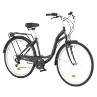 Rowery - Rower miejski DAWSTAR Citybike S7B 28 cali damski Czarny - miniaturka - grafika 1