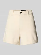 Spodenki damskie - Szorty jeansowe z wysokim stanem i 5 kieszeniami model ‘MONI’ - miniaturka - grafika 1