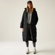 Kurtki i kamizelki sportowe damskie - Regatta Płaszcz damski zimowy ocieplany Eloria Czarny, Rozmiar: 46 - miniaturka - grafika 1