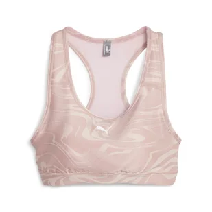 Damski Stanik sportowy PUMA MID IMPACT 4KEEPS GRAPHIC BRA PM 52441803 – Różowy - Biustonosze - miniaturka - grafika 1