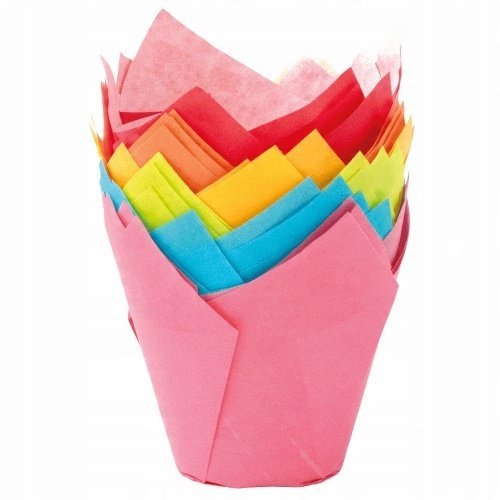 Foremki do muffinek 160x160, mix kolor/24 sztuki