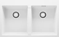 Zlewozmywaki - Zlew BRANDE ZONE DUAL 780-80 WHITE (biały) - miniaturka - grafika 1