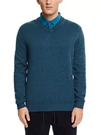Swetry męskie - ESPRIT sweter męski, 460/ciemny turquoise, XL - miniaturka - grafika 1