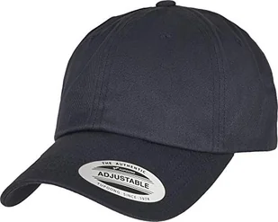 Yupoong Flexfit Unisex Dad Cap z organicznej bawełny z zakrzywionym daszkiem, czapka bejsbolowa z bawełny organicznej, regulowany rozmiar, rozmiar uniwersalny, ciemny granat, jeden rozmiar - Czapki damskie - miniaturka - grafika 1