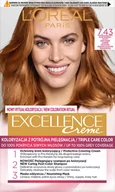 Farby do włosów i szampony koloryzujące - Loreal LOREAL EXCELLENCE CREME 7.43 BLOND MIEDZIANO-ZŁOCIS - miniaturka - grafika 1