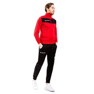 Zestawy męskiej odzieży sportowej - Givova Męski dres treningowy Visa, wielokolorowy (czerwony/czarny), 2XS - miniaturka - grafika 1