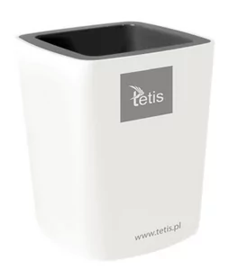Tetis, Przybornik na długopisy biało-szary - Przyborniki na biurko - miniaturka - grafika 1