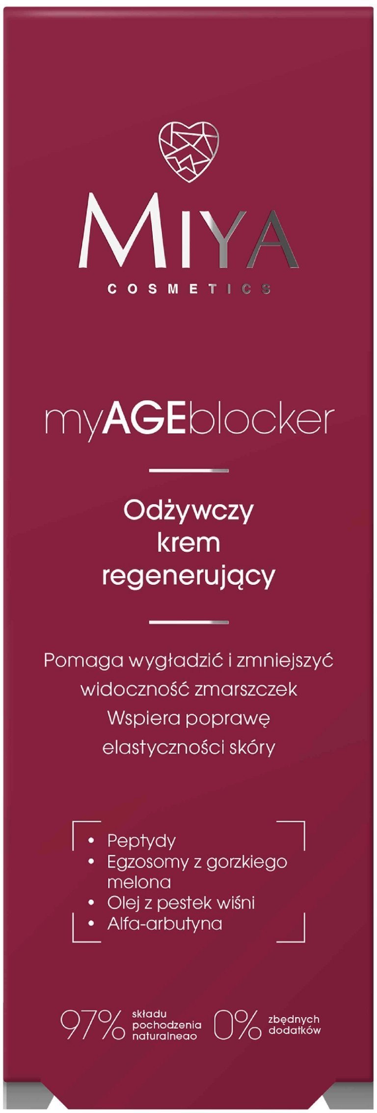 MIYA myAGEblocker Odżywczy krem regenerujący 50 ml