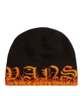 Czapka zimowa dziecięca VANS Hovley Cuff Beanie Black/Flame VN000Q1KBFM1 - Czapki damskie - miniaturka - grafika 1