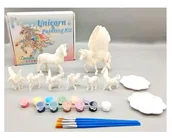 Prace ręczne dla dzieci - Zestaw Premium do Malowania Figurki Jednorożca dla dzieci +4 lata - miniaturka - grafika 1
