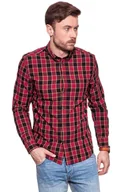 Koszule męskie - Wrangler, Koszula męska, Ls 1Pkt Button Down Salsa Red W5874Nqwn, rozmiar S - miniaturka - grafika 1