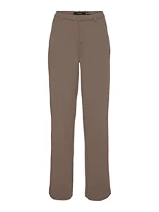 Bestseller A/S Damskie spodnie Vmzamira Mr Straight Pant Ga Tall Noos, Brown Lentil, (XS) W / 34L - Spodnie damskie - miniaturka - grafika 1