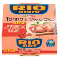 Konserwy i dania rybne - Rio Mare Tuńczyk w oliwie z oliwek z papryką chili 130 g - miniaturka - grafika 1