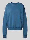 Bluzy damskie - Bluza o kroju oversized z wyhaftowanym logo model ‘GO’ - miniaturka - grafika 1