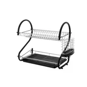 Suszarki do naczyń - Suszarka do naczyń silikonowa Camelia 2 poziomy - miniaturka - grafika 1