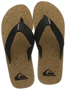 Quiksilver Molokai Abyss Natural japonki męskie, Black Brown Brown, 40 EU - Klapki i japonki męskie - miniaturka - grafika 1