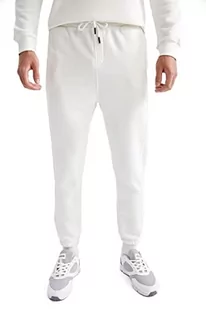 DeFacto Męskie spodnie dresowe - męskie spodnie sportowe ecru, XL, beżowy, XL - Spodenki męskie - miniaturka - grafika 1