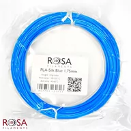 Filamenty i akcesoria do drukarek 3D - Filament ROSA 3D PLA SILK 1,75mm 100 g niebieski - miniaturka - grafika 1