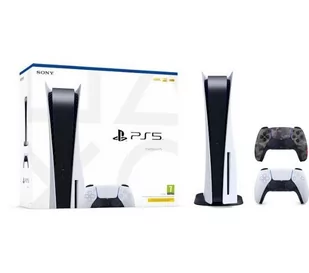 Sony PlayStation 5 z napędem + dodatkowy pad (szary kamuflaż) - Konsole Playstation - miniaturka - grafika 1